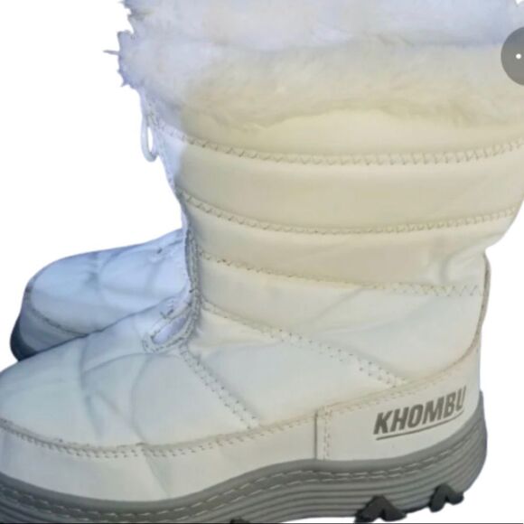 Khombu Girls White Cierra Boots 13 - Picture 1 of 10